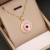   personality eyes pendant  bronze embed zircon necklace  fashion