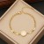 occidental style  fashion square zircon necklace  temperament stainless steel clavicle chain  I