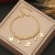 occidental style  fashion butterfly necklace  personality Pearl  temperament stainless steel clavicle chain