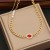 occidental style  zircon Pearl necklace  Double layer stainless steel clavicle chain I