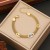 personality stainless steel bracelet  turquoise eyes  temperament butterfly