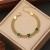 personality stainless steel bracelet  turquoise eyes  temperament butterfly