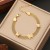 personality stainless steel bracelet  turquoise eyes  temperament butterfly
