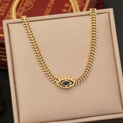   personality stainless steel eyes necklace  fashion chain  set