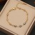   personality enamel eyes bracelet  fashion love  stainless steel
