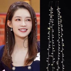 same style chain head high hair clip woman