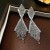  diamond tassel silver earrings occidental styleins fashion personality temp
