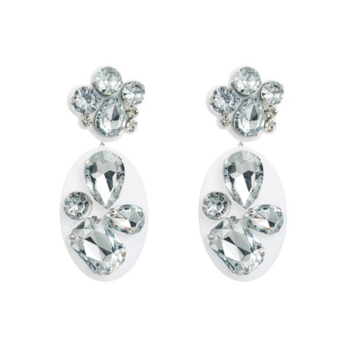 occidental style exaggerating Acrylic earrings womanins trend Rhinestone earring Bohemia long style Ea