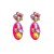 occidental style exaggerating Acrylic earrings womanins trend Rhinestone earring Bohemia long style Ea