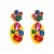 occidental style exaggerating Acrylic earrings womanins trend Rhinestone earring Bohemia long style Ea