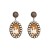 occidental style creative exaggerating leather earrings print turquoise Earring Bohemia fashion trend earring
