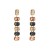 fashion silver earrings embed glass diamond multilayer geometry long style Earring woman banquet earri