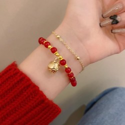 Double layer new medium retro bracelet personality high temperament samll saml..