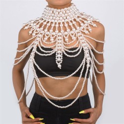 exaggerating beads chain  occidental style wind personality shawl retro woman