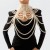  exaggerating beads chain  occidental style wind personality shawl retro woman