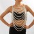  exaggerating beads chain  occidental style wind personality shawl retro woman