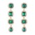  retro earrings woman  geometry Irregular style earring fully-jewelled drop layering Earring
