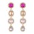  retro earrings woman  geometry Irregular style earring fully-jewelled drop layering Earring