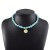 occidental style eyes turquoise necklace  Bohemian style chain Irregular beads
