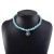 occidental style eyes turquoise necklace  Bohemian style chain Irregular beads