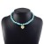 occidental style eyes turquoise necklace  Bohemian style chain Irregular beads