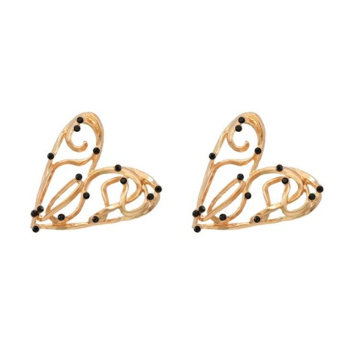 earrings occidental style earrings heart-shaped Alloy Earring woman fashion pattern butterfly ear stud