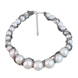 necklace imitate Pearl necklace occidental style Acrylic diamond exaggerating