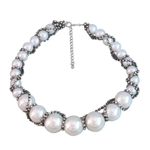 necklace imitate Pearl necklace occidental style Acrylic diamond exaggerating