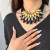 retro occidental style exaggerating super big Alloy necklace woman  Bohemia trend sweater chain