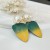 occidental style fashion  gradual change leaves earrings womanins trend all-Purpose Pearl temperament