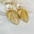 occidental style fashion  gradual change leaves earrings womanins trend all-Purpose Pearl temperament