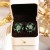 silver Rhinestone mosaic flowers ear stud  medium retro high earring samll personality Earring