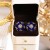 silver Rhinestone mosaic flowers ear stud  medium retro high earring samll personality Earring