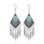 retro ethnic style all-Purpose earrings  fashion Bohemia tassel ear stud occidental style long style personalit