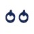  occidental style earrings Alloy circle brief geometry fashion ear stud woman