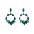 occidental style fashion geometry Round exaggerating Alloy color glass diamond fully-jewelled personality woman