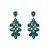 occidental style fashion earrings woman Bohemia color Alloy diamond drop exaggerating long style