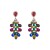 occidental style fashion earrings woman Bohemia color Alloy diamond drop exaggerating long style