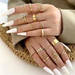 occidental style more ring set brief retro set ring