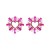occidental style Alloy diamond Rhinestone Metal sun flower heart-shaped earrings woman love fashion brief Ea