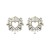 occidental style Alloy diamond Rhinestone Metal sun flower heart-shaped earrings woman love fashion brief Ea