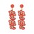occidental style fashion brief Bohemian style diamond Wordmama personality exaggerating long style earring