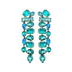 occidental style fashion super Alloy diamond fully-jewelled long style tassel ..