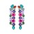 occidental style fashion super Alloy diamond fully-jewelled long style tassel earring temperament earrings