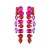 occidental style super fashion Alloy diamond fully-jewelled geometry tassel luxurious high Earring woman