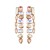 occidental style super fashion Alloy diamond fully-jewelled geometry tassel luxurious high Earring woman