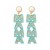 occidental style personality exaggerating creative Alloy diamond Word earrings