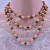 occidental style fashion beads chain mixed color glass imitate Pearl long necklace long multilayer sweater c