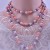 occidental style fashion beads chain mixed color glass imitate Pearl long necklace long multilayer sweater c