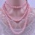occidental style fashion beads chain mixed color glass imitate Pearl long necklace long multilayer sweater c